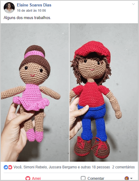 Arigurumi bonecos